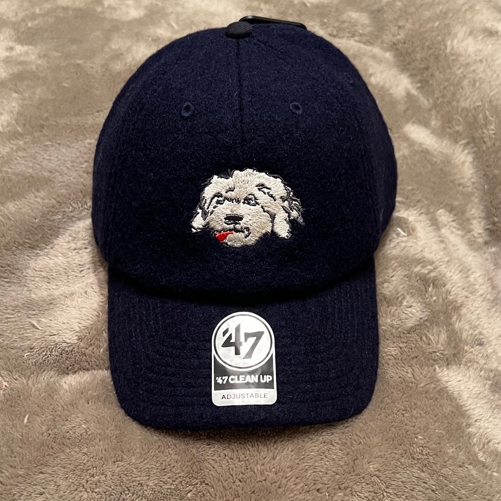 New Mens 47 Brand J.PRESS Adjustable SHAGGY DOG logo Wool Hat